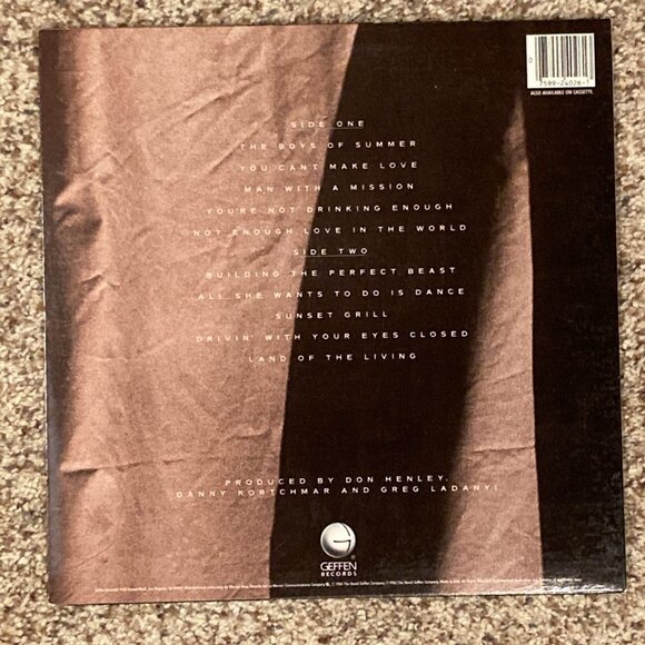 Don Henley 1984 Building The Perfect Beast Vinyl Record Album - Picture 3 of 10